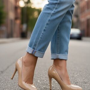 LK Bennett Women's Beige Patent Heels